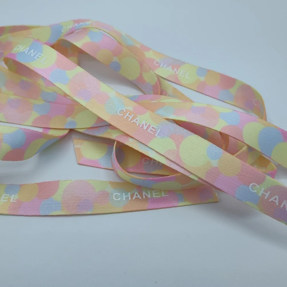 CHANEL Pastel Bubble Ribbon 2 Yards | Rare GWP Gift Wrap Packaging - Picture 4 of 4